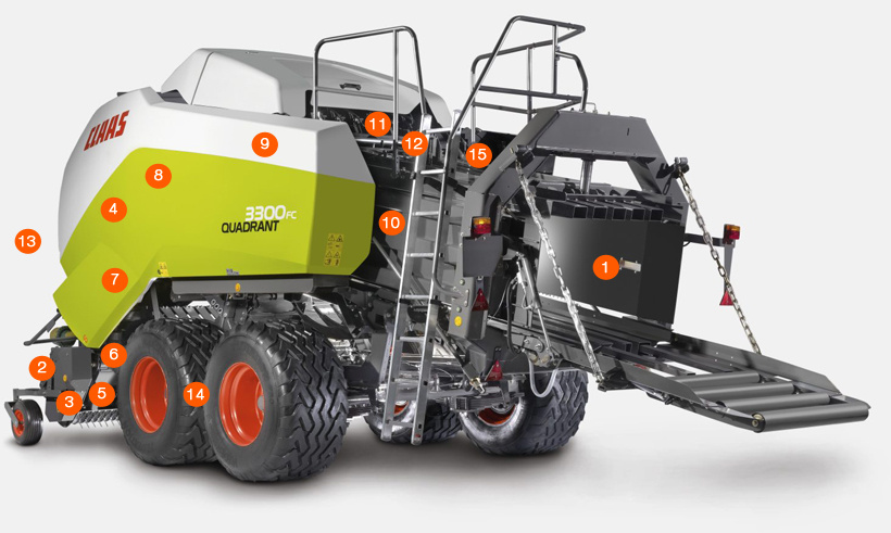 Тюковий прес-підбирач CLAAS QUADRANT 3300