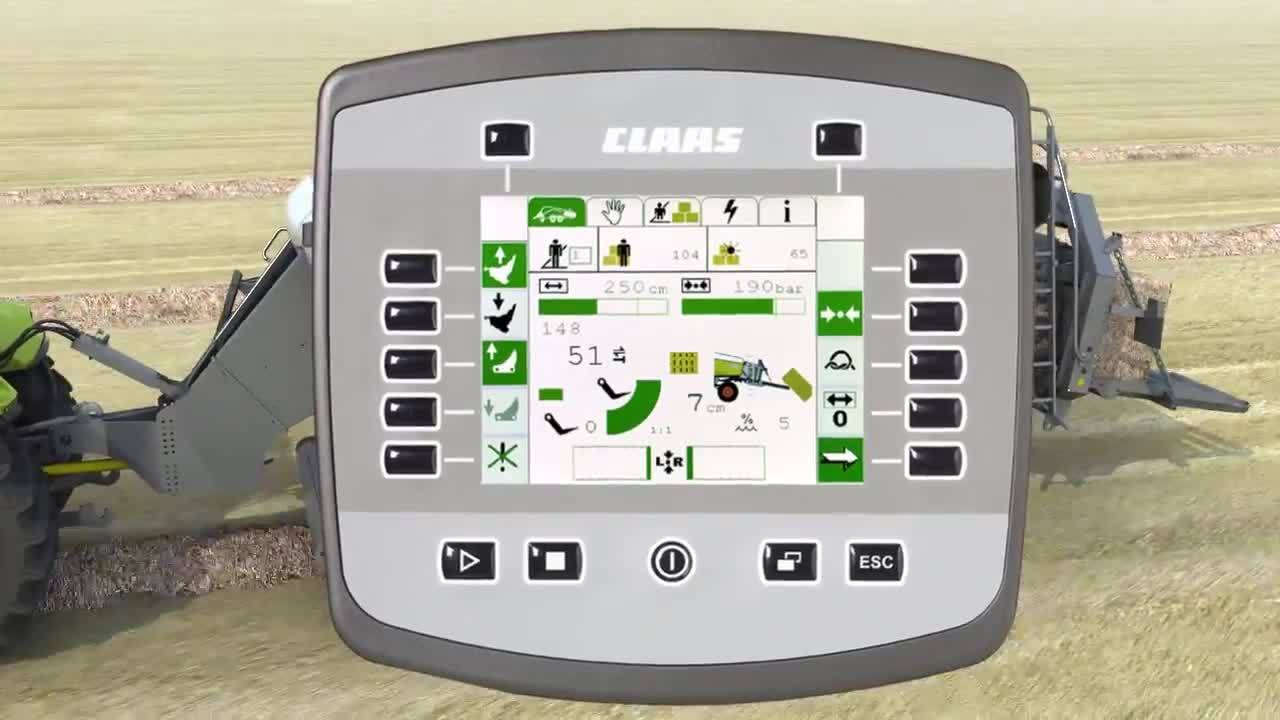 Термінал. Тюковий прес-підбирач CLAAS QUADRANT 3200