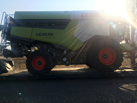 Демонстрація зернозбирального комбайна CLAAS LEXION 7700