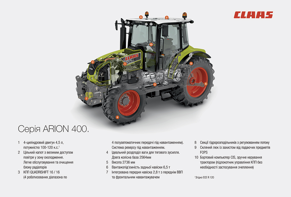 трактор CLAAS ARION 400