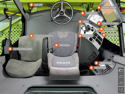 3D тур комбайнами LEXION 600 та TUCANO