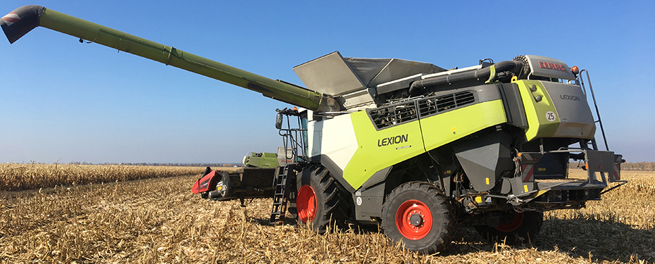 Демонстрація зернозбирального комбайна CLAAS LEXION 7700